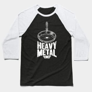 Heavy Metal Cast Iron Cookware Chef Baseball T-Shirt